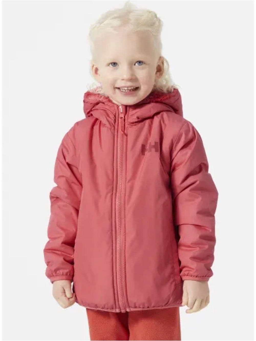 Helly Hansen K champ reversible
sunset Pink Hooded Puffer Jacket sz 6
